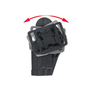 Quickly Pistol Holster with Locking Mechanism for M9 - Black [CS]